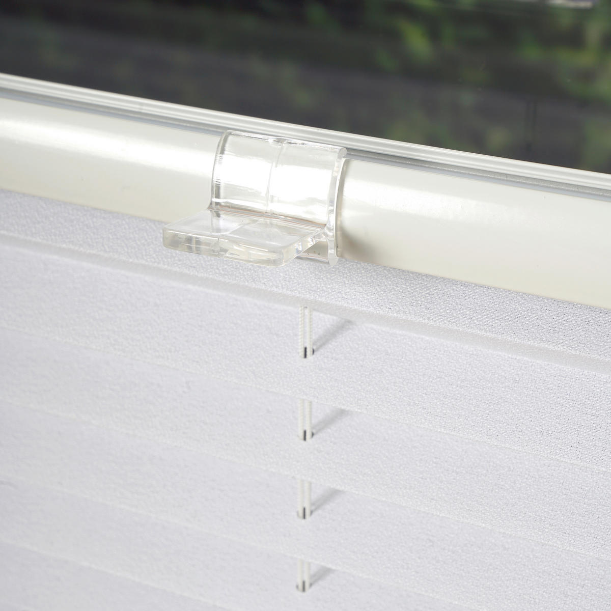 PLISSEE      - Weiß, Basics, Textil (85/130/2,2cm) - Homeware