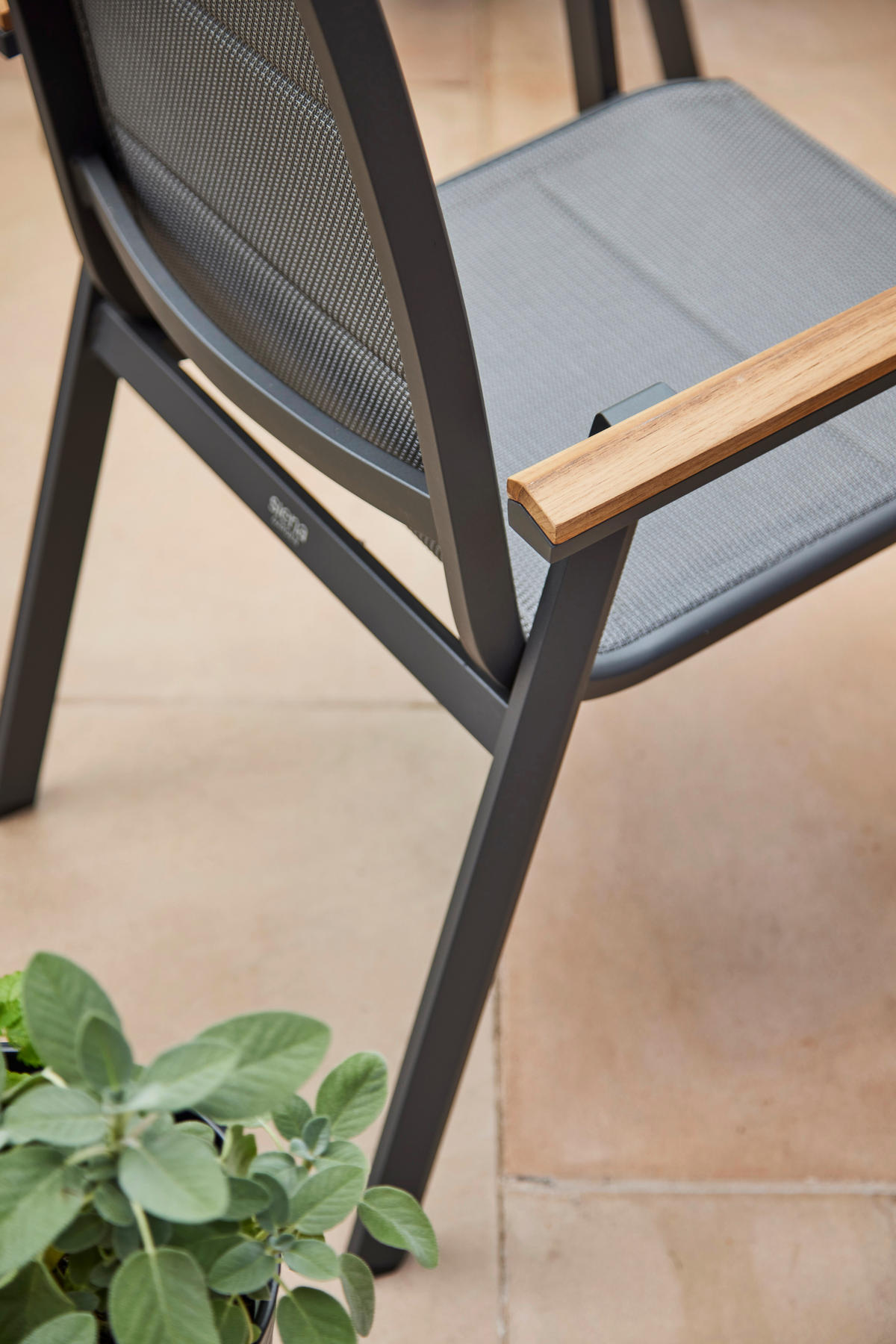 KLAPPSESSEL-SET in Holz, Metall, Kunststoff Anthrazit  - Anthrazit, Basics, Holz/Kunststoff (62,5/110/70,5cm) - Siena Garden