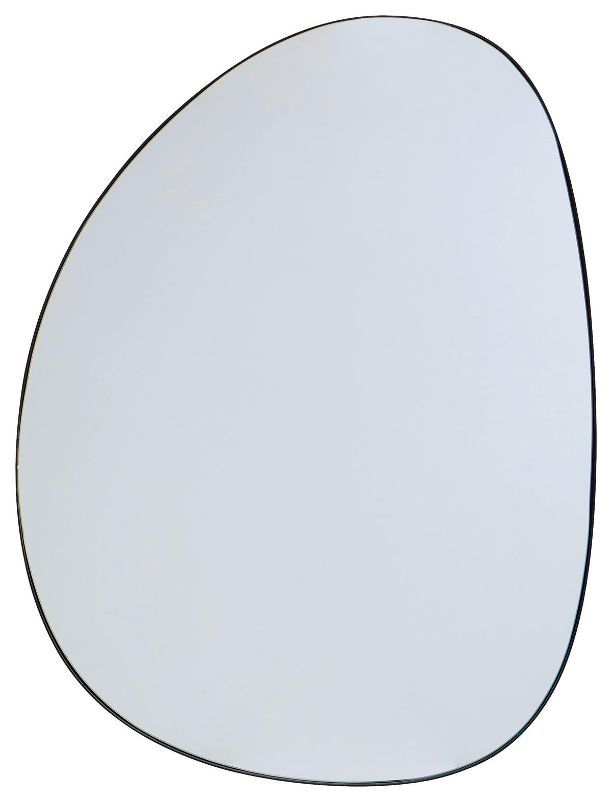WANDSPIEGEL 60/80/2,5 cm    in Freiform  - Schwarz, MODERN, Glas/Holzwerkstoff (60/80/2,5cm) - MID.YOU