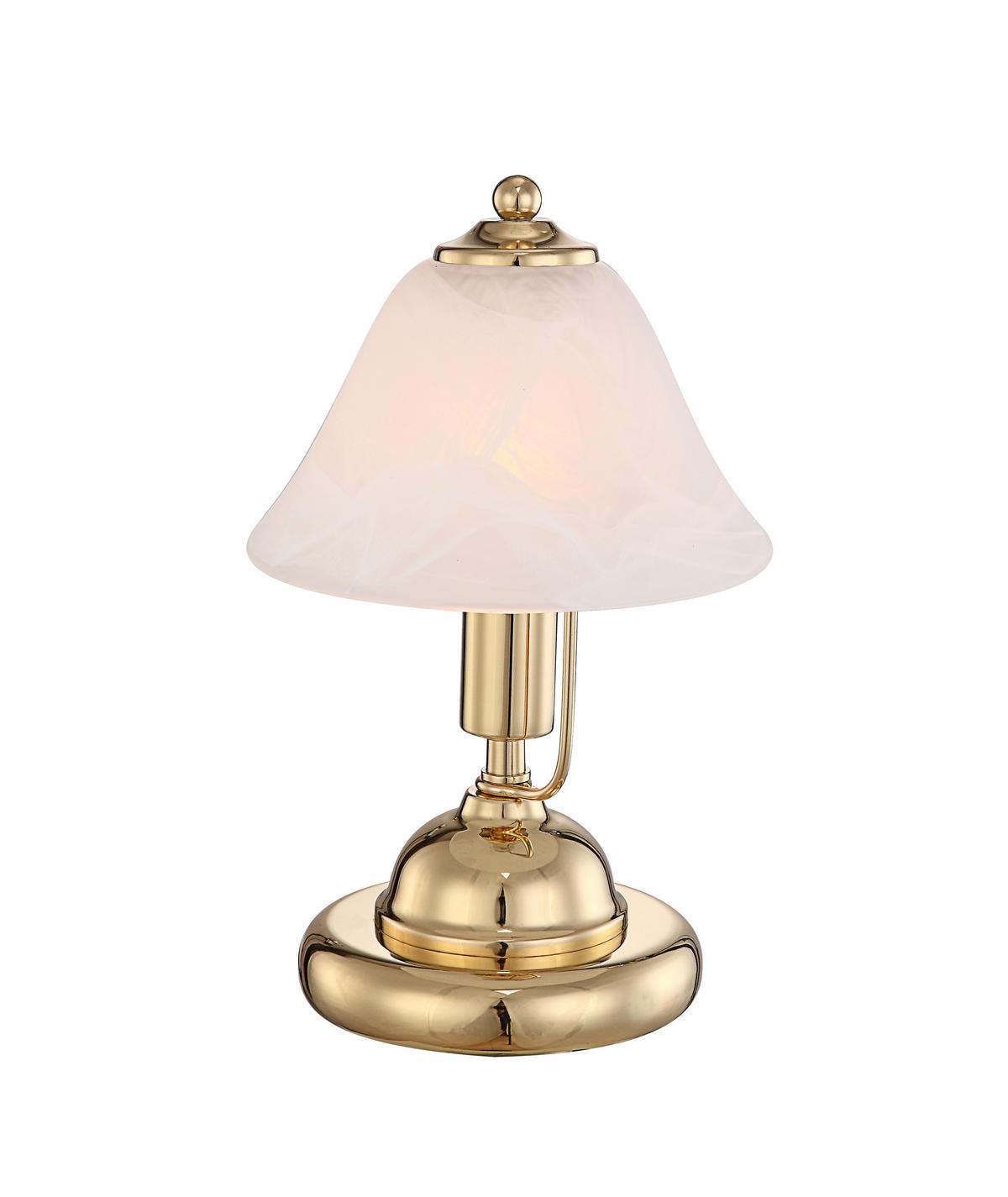 TISCHLEUCHTE 17/27 cm   - Weiß, Basics, Glas/Metall (17/27cm)