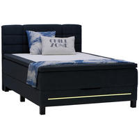 BOXSPRINGBETT 140/200 cm  in Anthrazit  - Anthrazit/Schwarz, Konventionell, Holzwerkstoff/Kunststoff (140/200cm) - Carryhome