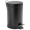 KOSMETIKEIMER Monaco 3 L  - Graphitfarben/Schwarz, Basics, Kunststoff/Metall (16/26cm) - Kela