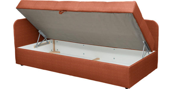 LIEGE  in Cord Rostfarben  - Rostfarben/Schwarz, Basics, Kunststoff/Textil (95/90/205cm) - Xora