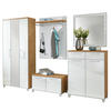 GARDEROBE 6-teilig  in 265/195/40 cm  - Hellbraun/Eichefarben, Design, Glas/Holz (265/195/40cm)
