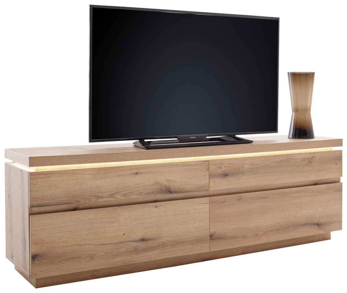 TV-ELEMENT - Eichefarben, Design, Holzwerkstoff (180/58/40cm) - Livetastic