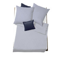 BETTWÄSCHE 2-teilig Rio Seersucker 135/200 cm  - Dunkelblau, Basics, Textil (135/200cm) - Fleuresse