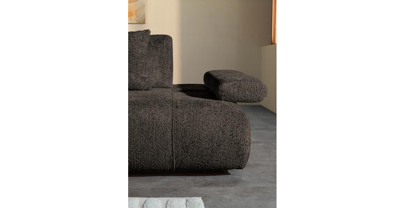 SCHLAFSOFA  in Chenille Anthrazit  - Anthrazit/Schwarz, KONVENTIONELL, Kunststoff/Textil (235-255/80/116-138cm) - Carryhome