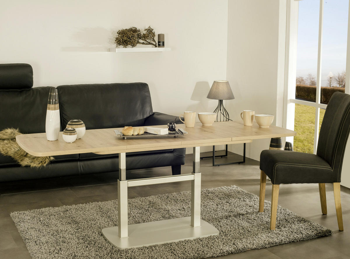 COUCHTISCH in Holzwerkstoff 110/63/53 cm  - Eichefarben/Anthrazit, Konventionell, Holzwerkstoff (110/63/53cm) - Venda