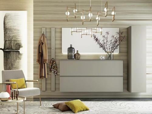 GARDEROBENSCHRANK Taupe - Taupe, Design, Holzwerkstoff (40/165/33cm) - Moderano