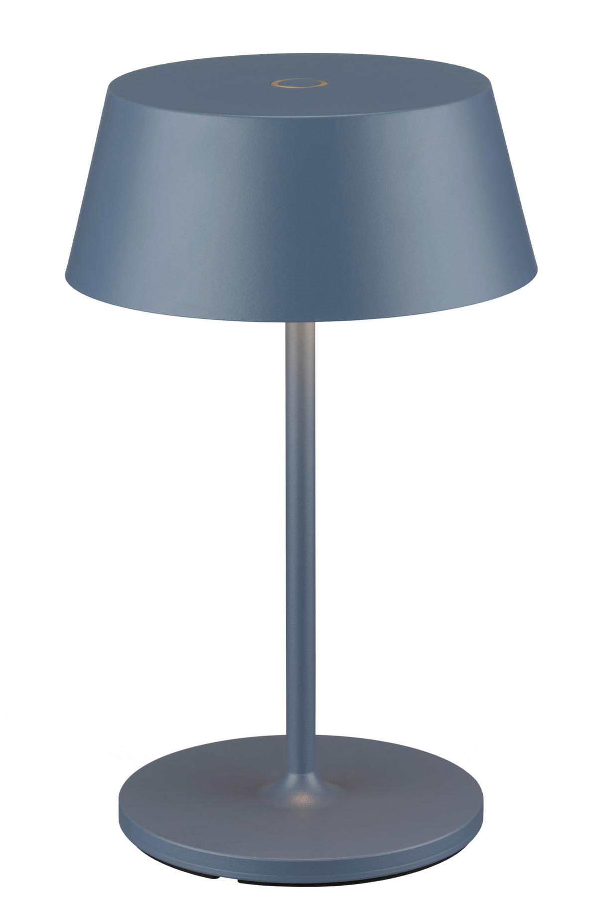 AKKU-TISCHLEUCHTE Naos 15/25 cm  - Blaugrau, Design, Kunststoff/Metall (15/25cm) - Dieter Knoll