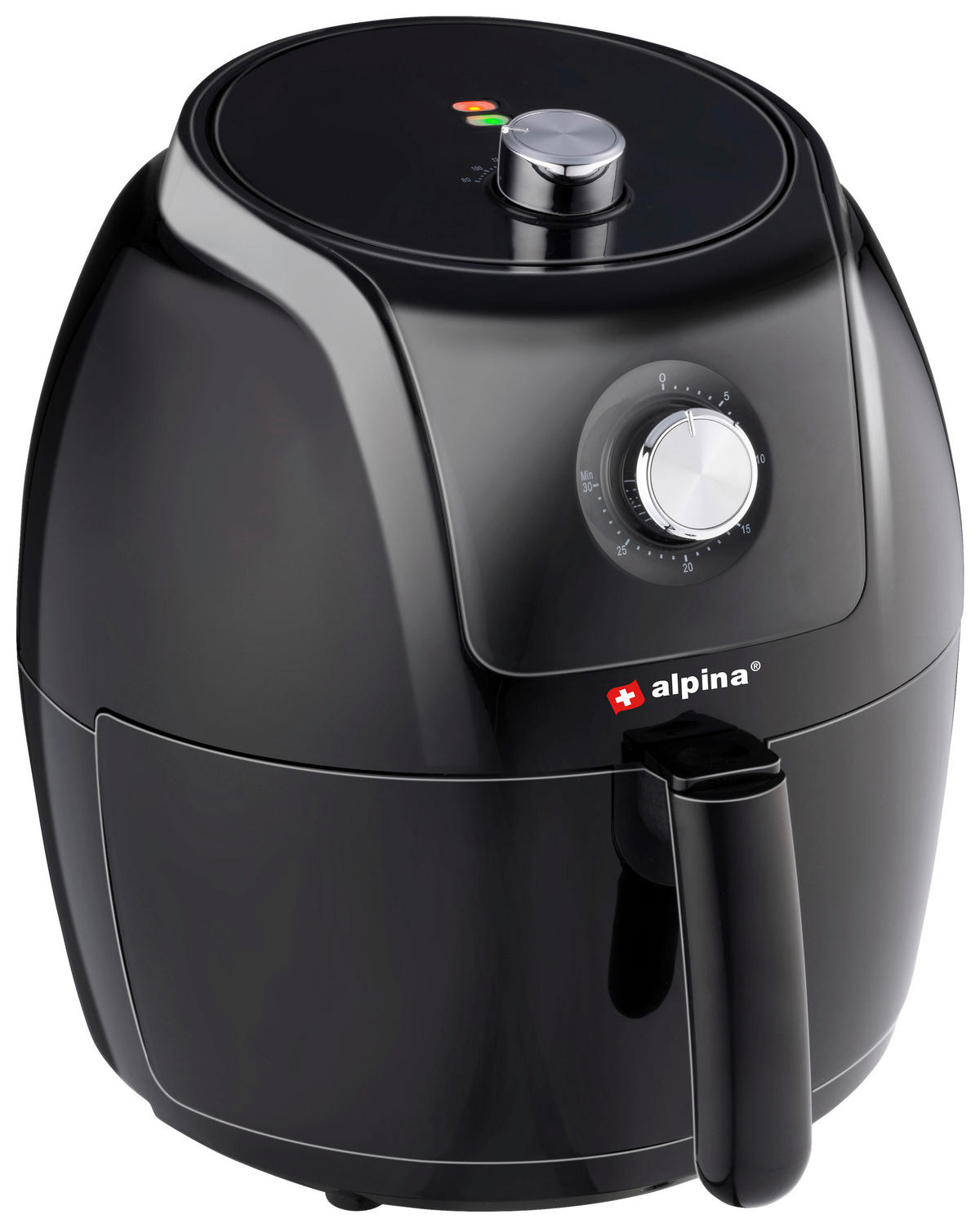 HEIßLUFTFRITTEUSE ALPINA, 5L  - Schwarz, KONVENTIONELL, Kunststoff (39.6/32.4/36cm) - Alpina 6287