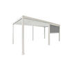 PERGOLA-ROLLO 400/250/10 cm  - Weiß/Grau, MODERN, Textil/Metall (400/250/10cm) - Gardenson