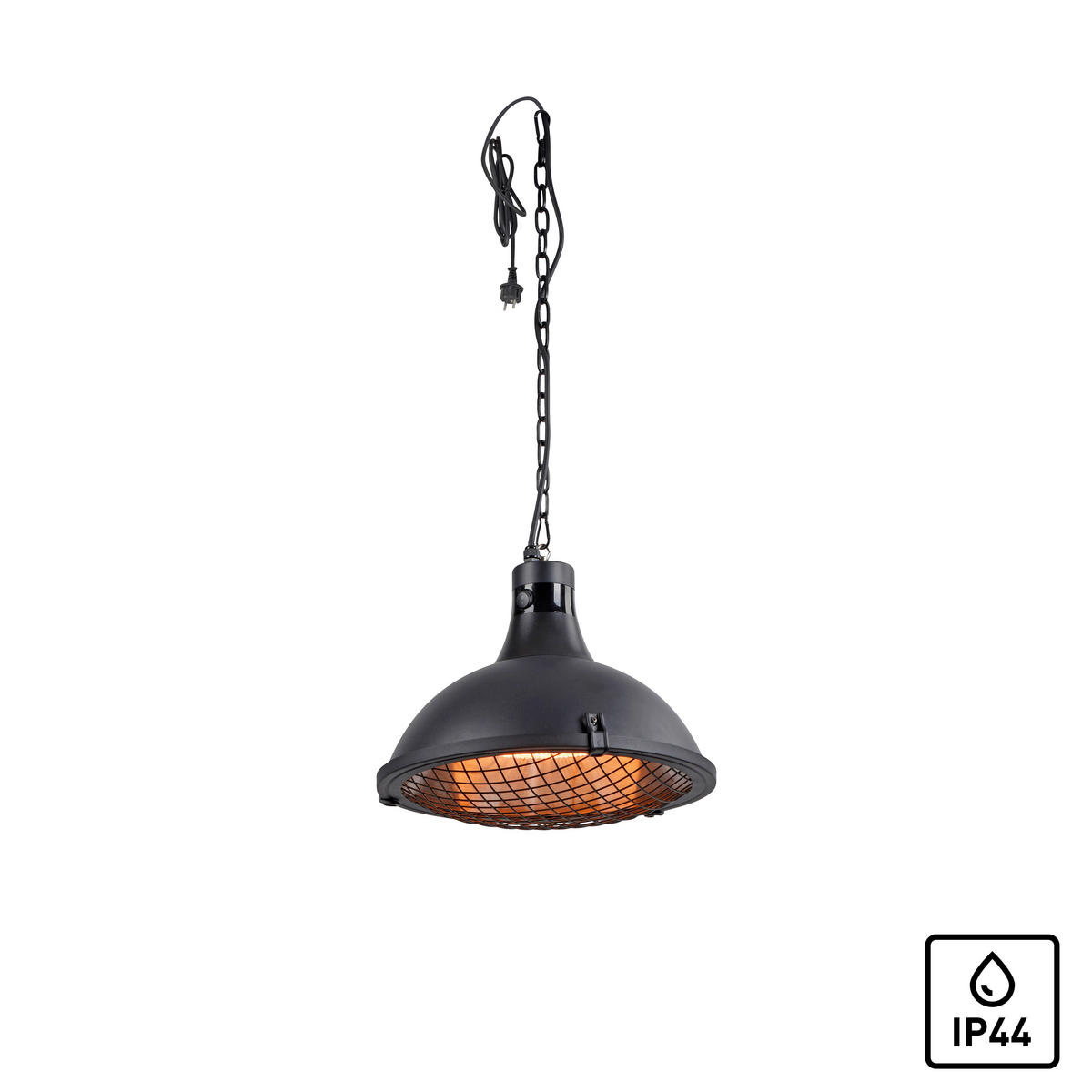 ZUNANJI GRELNIK  Glow      43/36 cm       - črna, Basics, kovina (43/36cm)