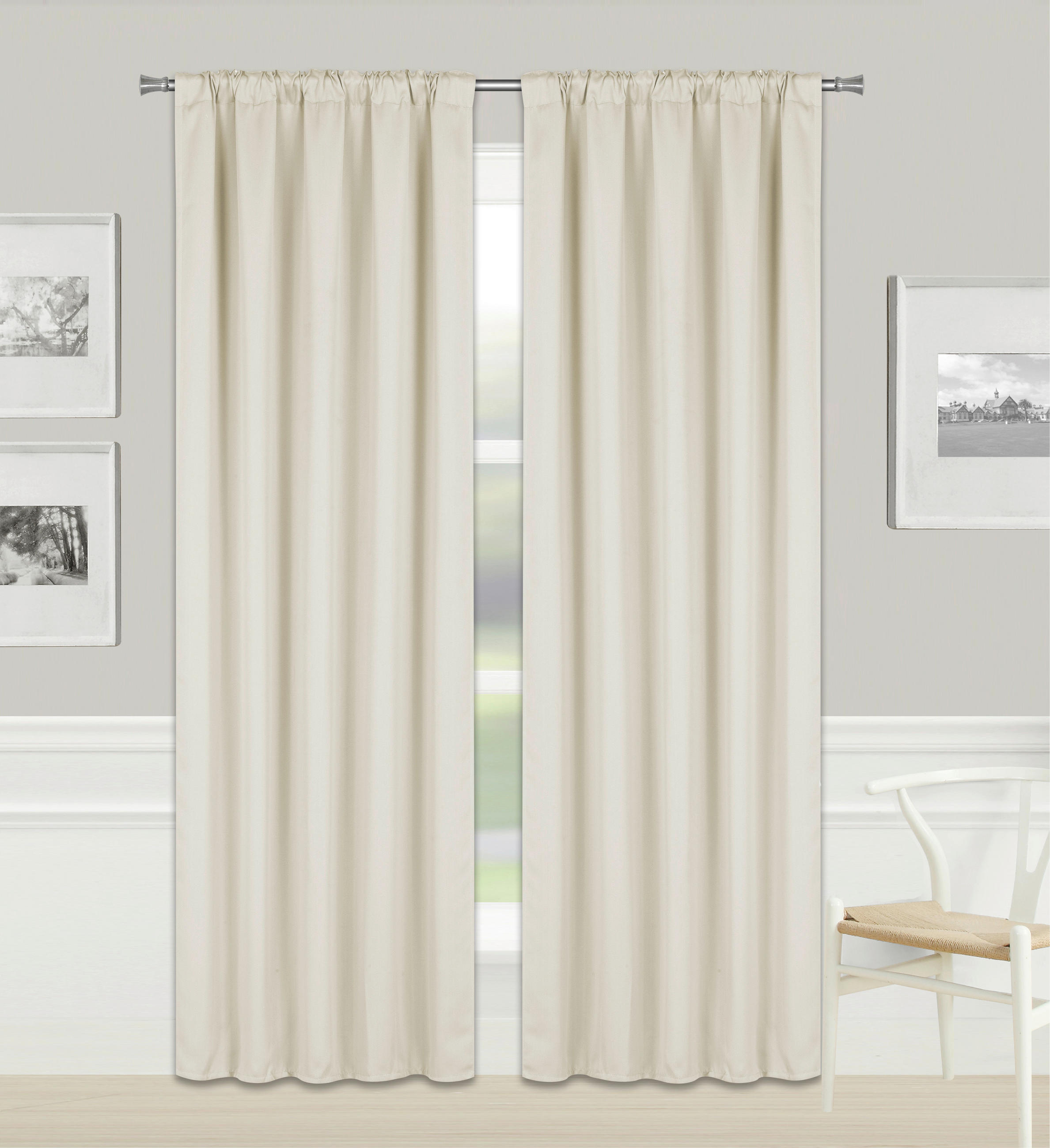 LÁTKA NA ZÁVESY, black-out (neprepúšťa svetlo), 140 cm - sivohnedá, Basics, textil (140cm) - Esposa