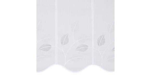 KURZGARDINE 60 cm   - Weiß/Grau, KONVENTIONELL, Textil (60cm) - Esposa