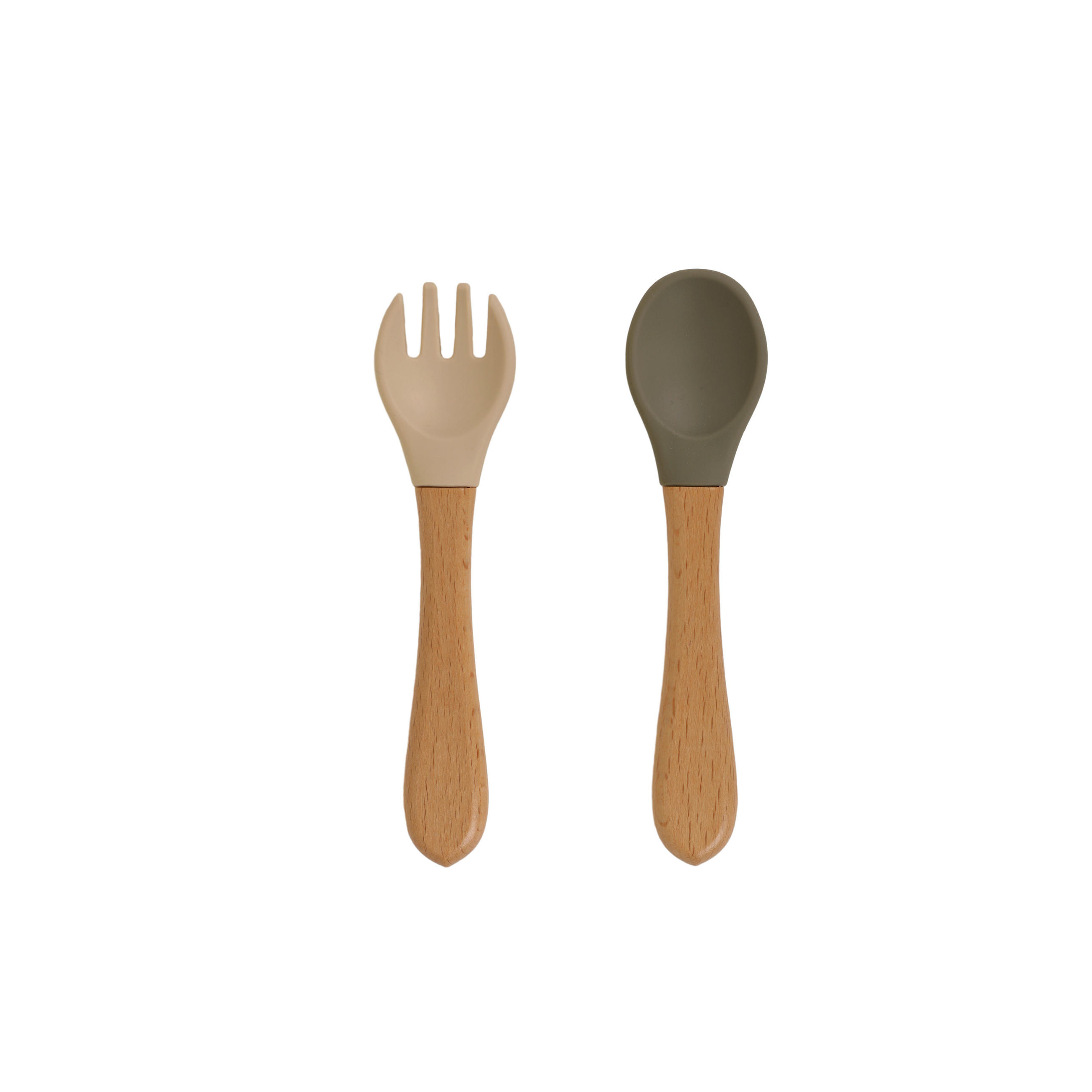 BARNBESTICK 2 delar NATURE LINE  - beige/grå, Natur, trä/plast - Jimmylee