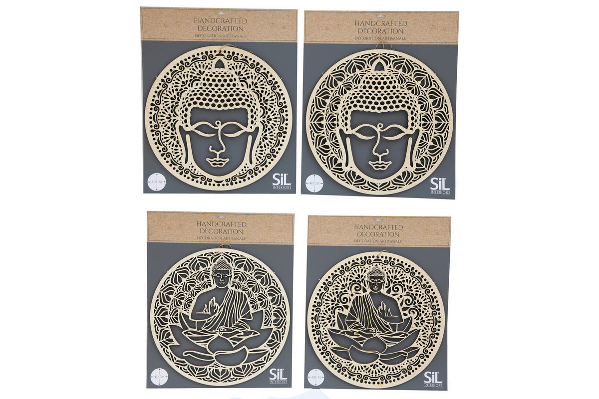 BUDHA - drevo (40/40/0,5cm)
