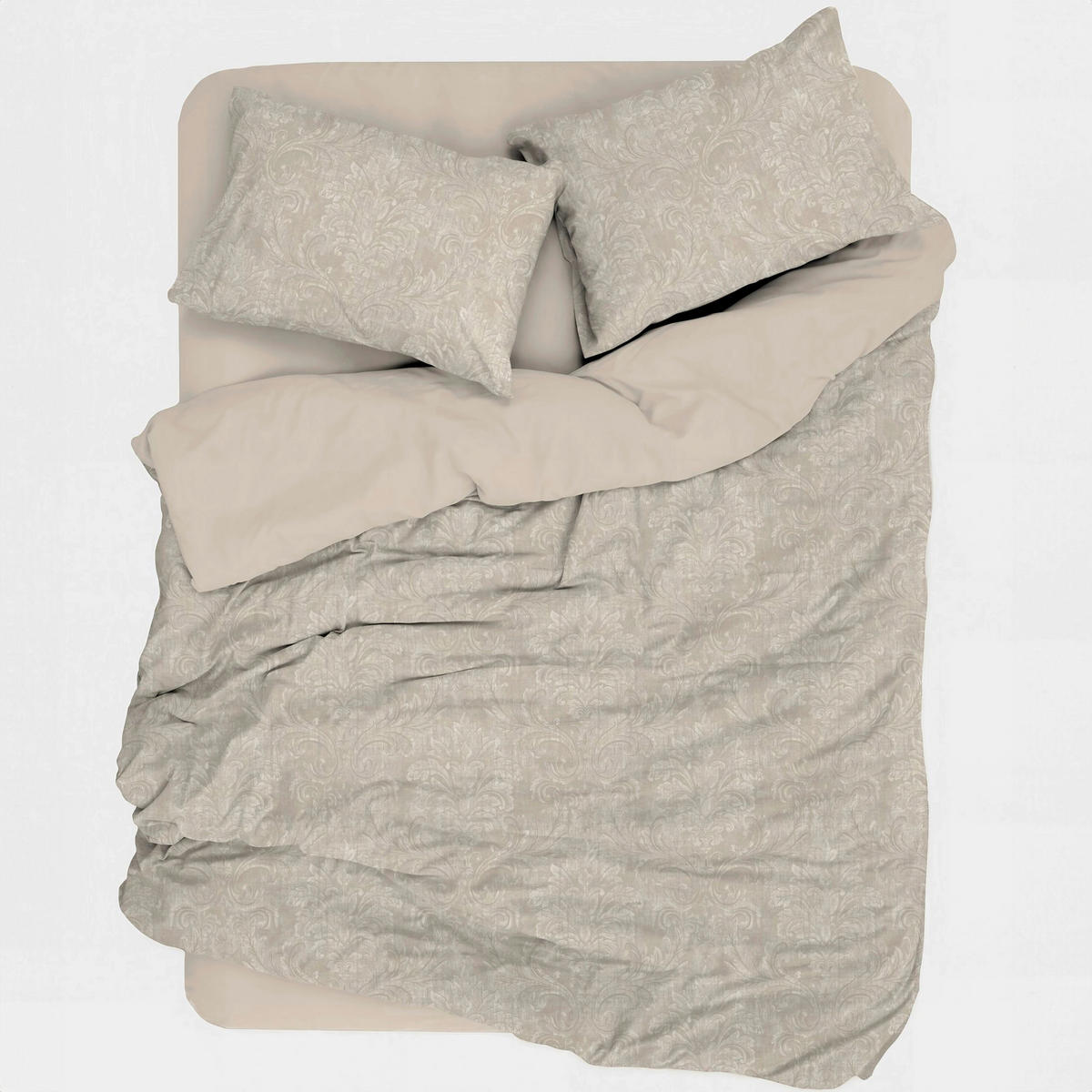 BETTWÄSCHE 135/200 cm  - Beige, Basics, Textil (135/200cm)