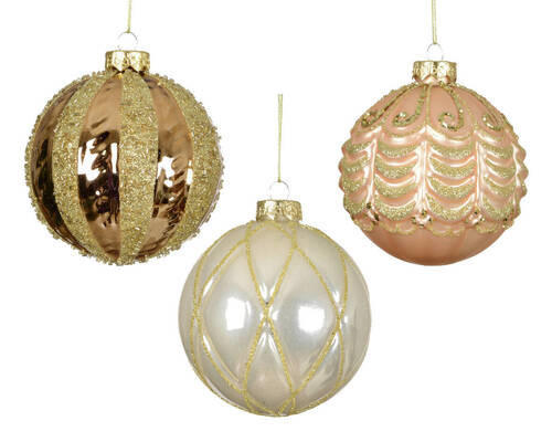 CHRISTBAUMKUGEL-SET 10 cm  - Basics (10cm)