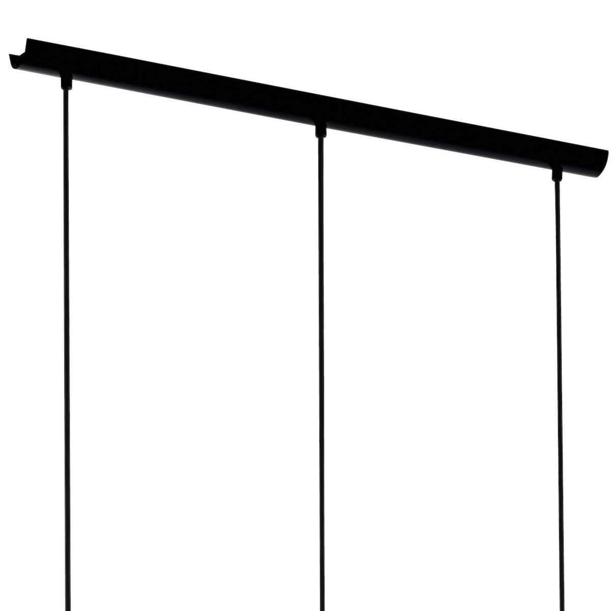 HÄNGELEUCHTE 73/11/110 cm  - Klar/Schwarz, MODERN, Glas/Metall (73/11/110cm)