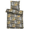 BETTWÄSCHE ISABELLA Satin 135/200 cm  - Beige/Grau, Design, Textil (135/200cm) - Apelt