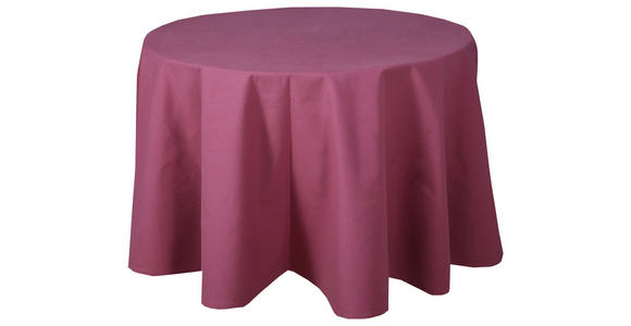 TISCHDECKE Textil Rosa 160 cm  - Rosa, Basics, Textil (160cm) - Novel