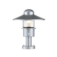POLLERLEUCHTE Klampenborg 27.5/33.7 cm   - Silberfarben, KONVENTIONELL, Glas/Metall (27.5/33.7cm) - Elstead Lighting
