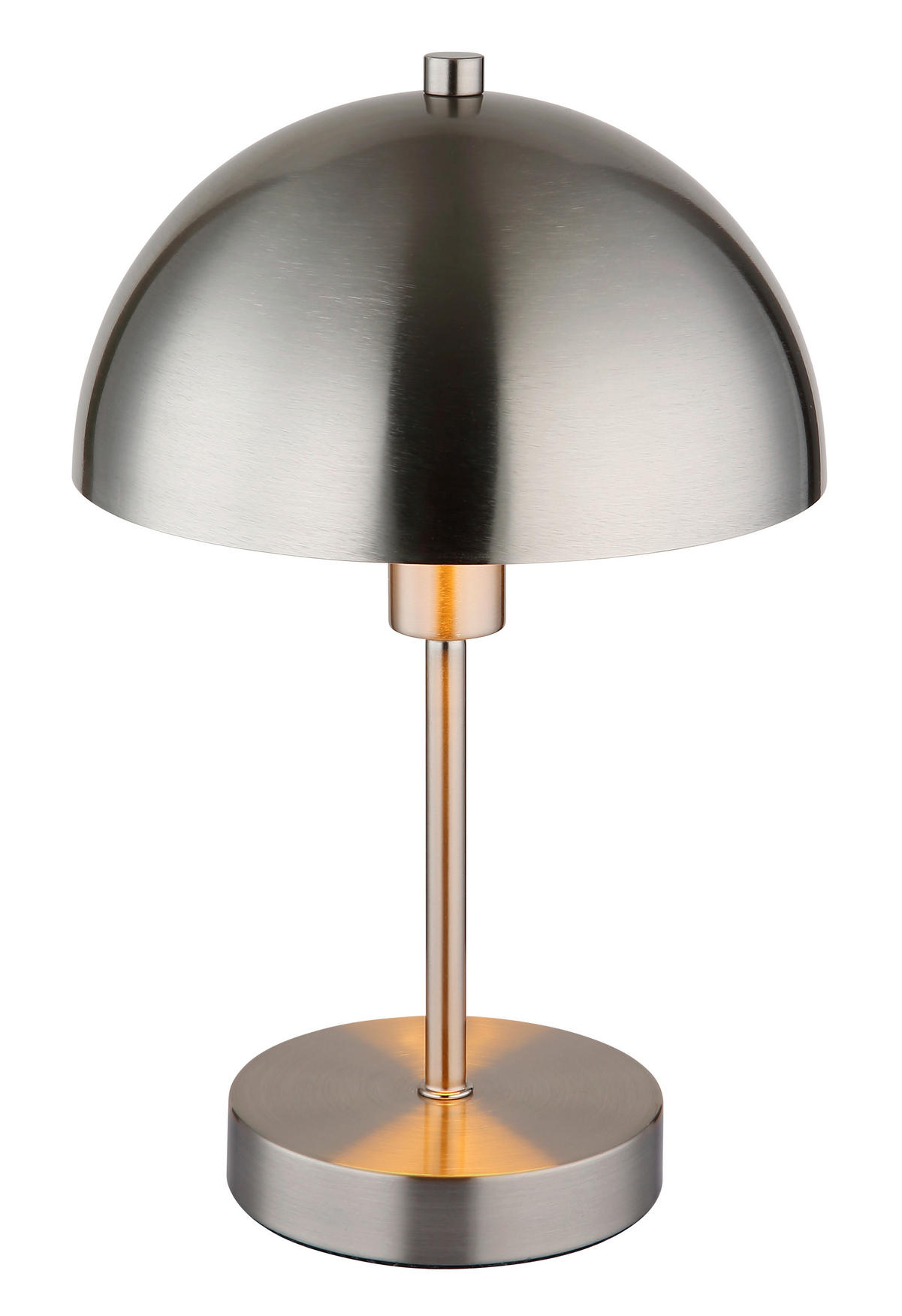 STOLNÍ LAMPA, E14, 20/31 cm  - průhledné/barvy niklu, Design, kov/plast (20/31cm) - Globo