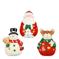 BOŽIČNA FIGURICA - večbarvno, Basics, keramika (8/8/12.5cm)