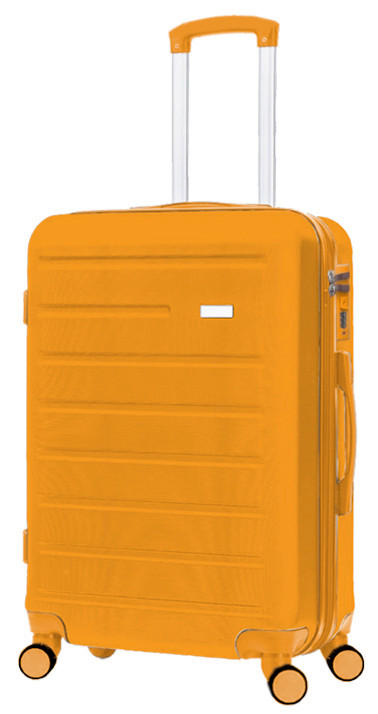 REISEKOFFER Orange  - Orange, Design, Kunststoff/Textil (66/43/26cm) - Novel