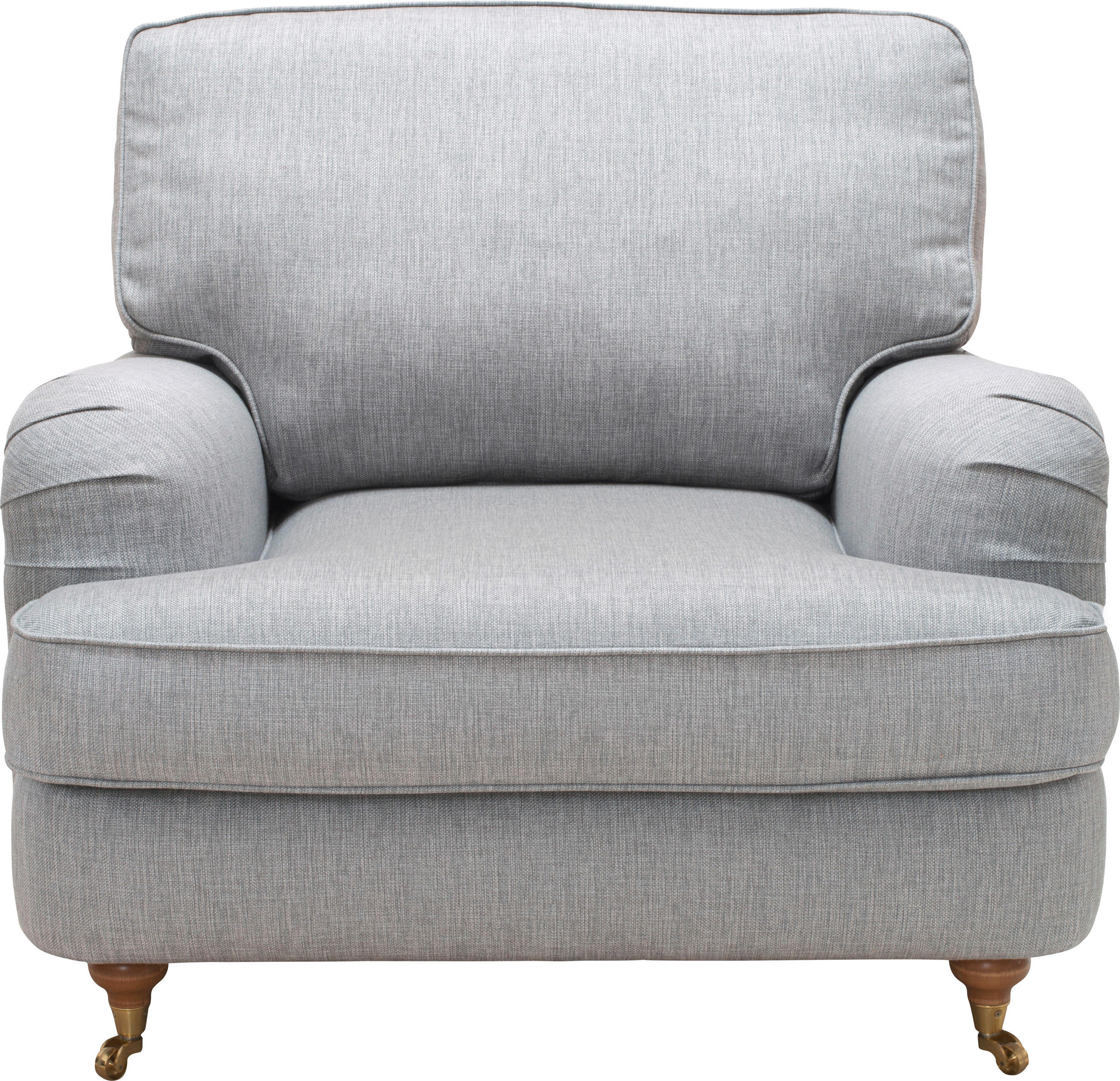 FÅTÖLJ i textil grå  - bronsfärgad/grå, Lifestyle, metall/trä (94/84/94cm) - Welnova