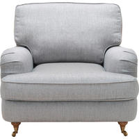 FÅTÖLJ i textil grå  - bronsfärgad/grå, Lifestyle, metall/trä (94/84/94cm) - Welnova