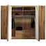FALTTÜRENSCHRANK in furniert, mehrschichtige Massivholzplatte (Tischlerplatte) Eiche Weiß, Eichefarben - Eichefarben/Alufarben, Natur, Glas/Holz (302/229,9/64,9cm) - Voglauer FALTTÜRENSCHRANK in furniert, mehrschichtige Massivholzplatte (Tischlerplatte) Eiche Weiß, Eichefarben - Eichefarben/Alufarben, Natur, Glas/Holz (302/229,9/64,9cm) - Voglauer