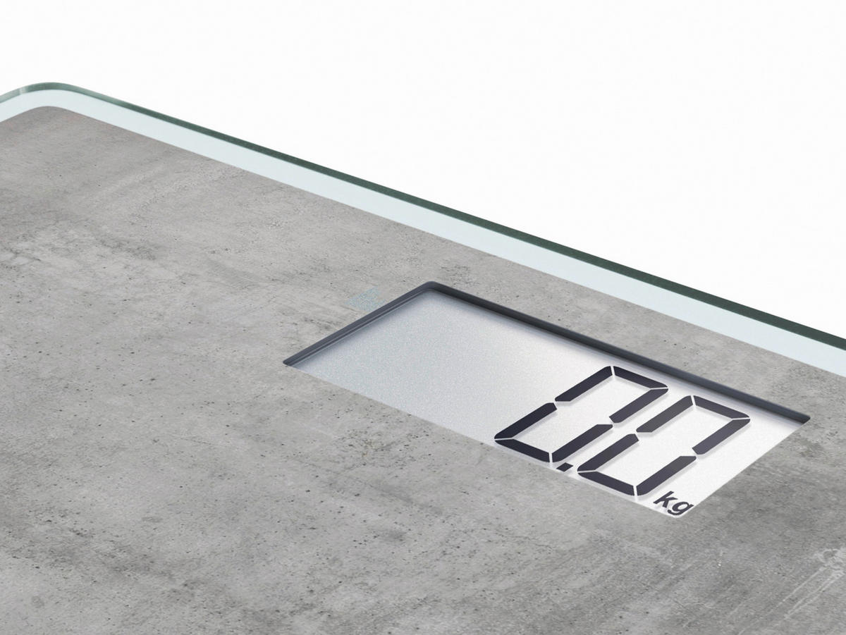 PERSONENWAAGE  - Graphitfarben, Basics, Glas/Kunststoff (29/29/2cm) - Soehnle