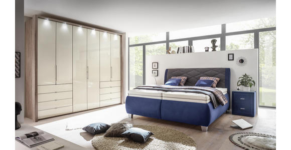 FALTTÜRENSCHRANK in Creme, Trüffeleichefarben - Trüffeleichefarben/Creme, KONVENTIONELL, Glas/Holzwerkstoff (300/216/58cm) - Venda