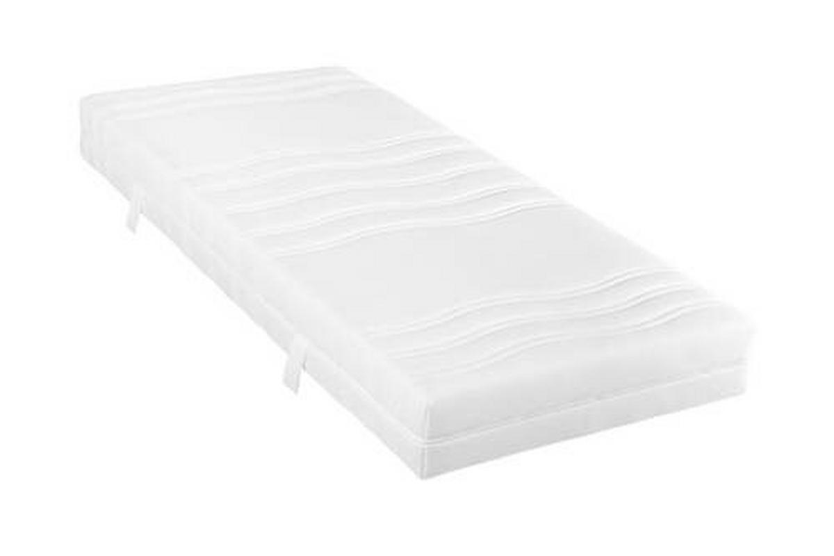 KOMFORTSCHAUMMATRATZE 180/200 cm Höhe ca. 21 cm 7 -Zonen - Weiß, Basics, Textil (180/200cm) - Visionight