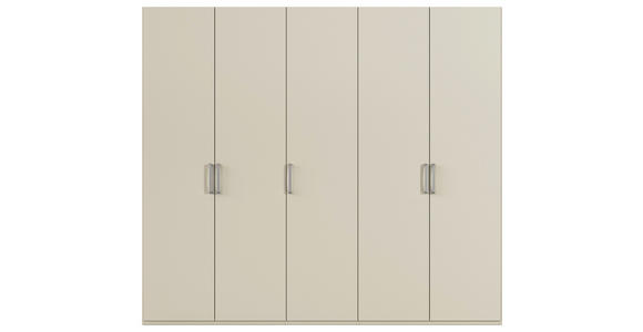 DREHTÜRENSCHRANK  in Champagner  - Edelstahlfarben/Champagner, Basics, Holzwerkstoff/Metall (251/223/61cm) - Novel