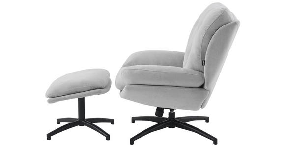 RELAXSESSELSET in Metall, Textil Grau, Schwarz  - Schwarz/Grau, Design, Textil/Metall (75/97/88cm) - Carryhome