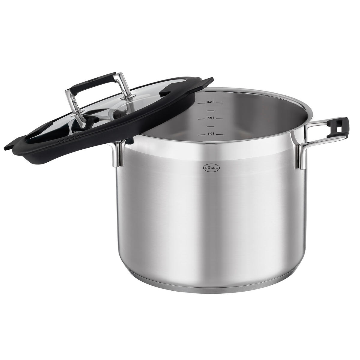 HRNEC, nerezová ocel, 27 cm  - průhledné/barvy nerez oceli, Basics, kov (27cm) - Rösle