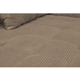 BIGSOFA  in Cord Beige  - Beige/Schwarz, KONVENTIONELL, Textil/Metall (246/100/116cm) - Carryhome