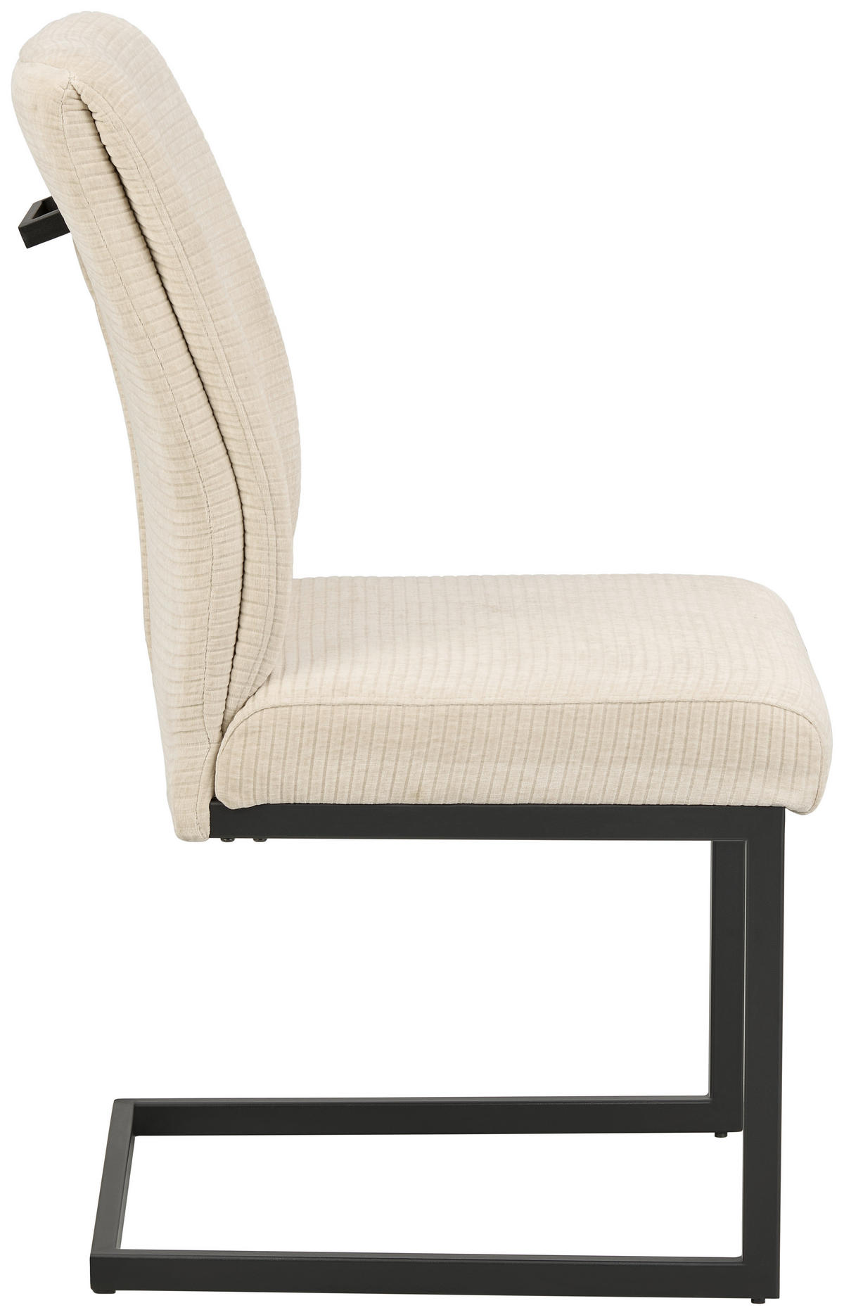 SCHWINGSTUHL  in Eisen Cord  - Beige/Schwarz, KONVENTIONELL, Textil/Metall (50/99/67cm) - MID.YOU