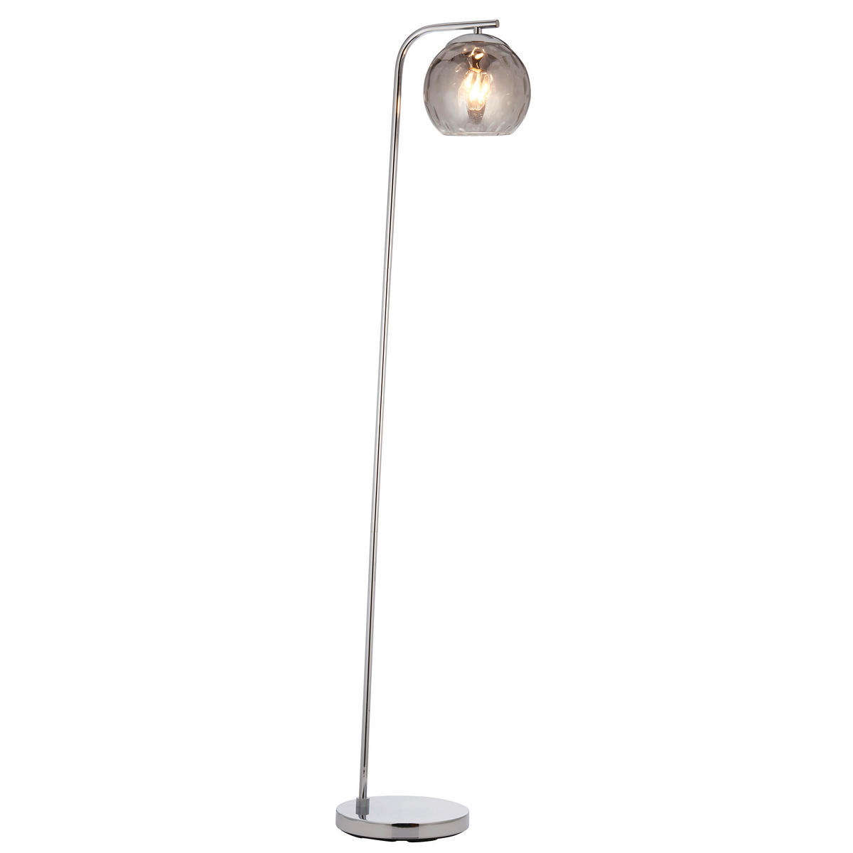 STEHLEUCHTE 25/28/150 cm    - Chromfarben, Basics, Glas/Metall (25/28/150cm) - ENDON
