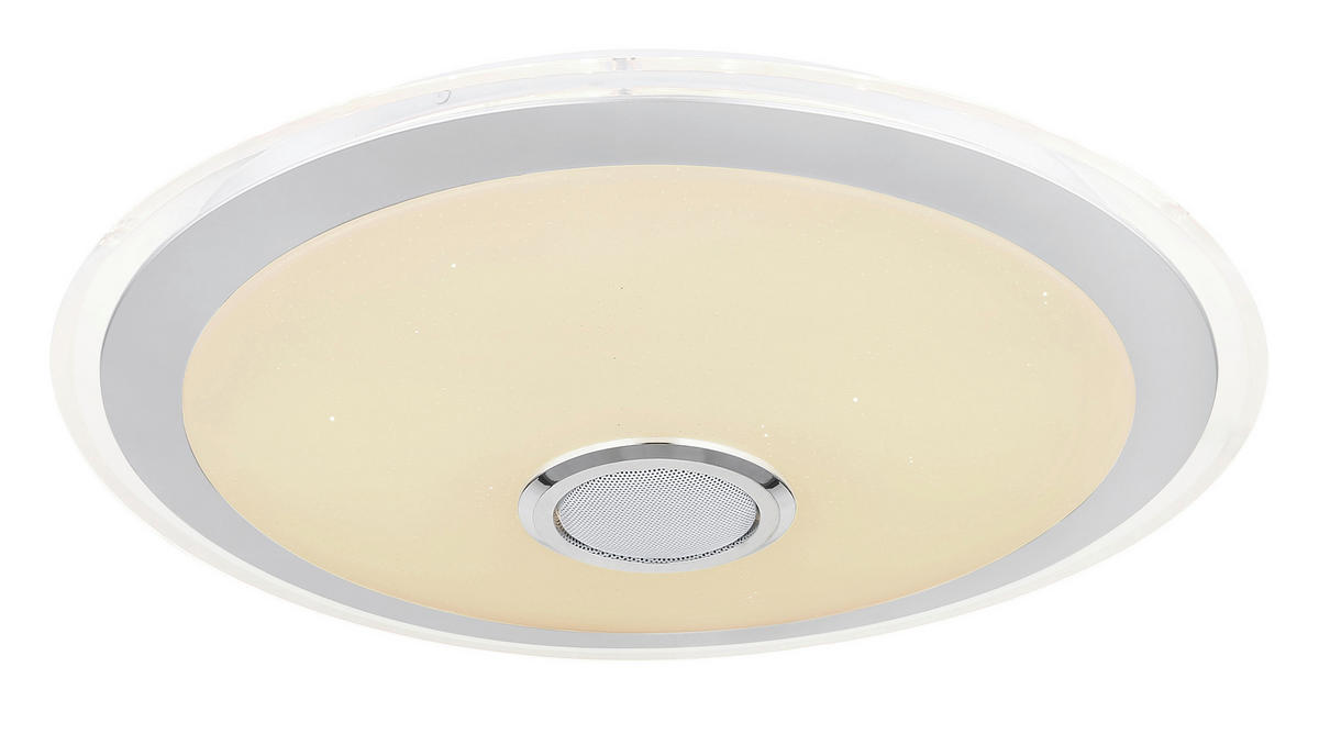 LED-TAKLAMPA 24 W 43/10,5 cm  - klar/vit, Klassisk, metall/plast (43/10,5cm) - Globo