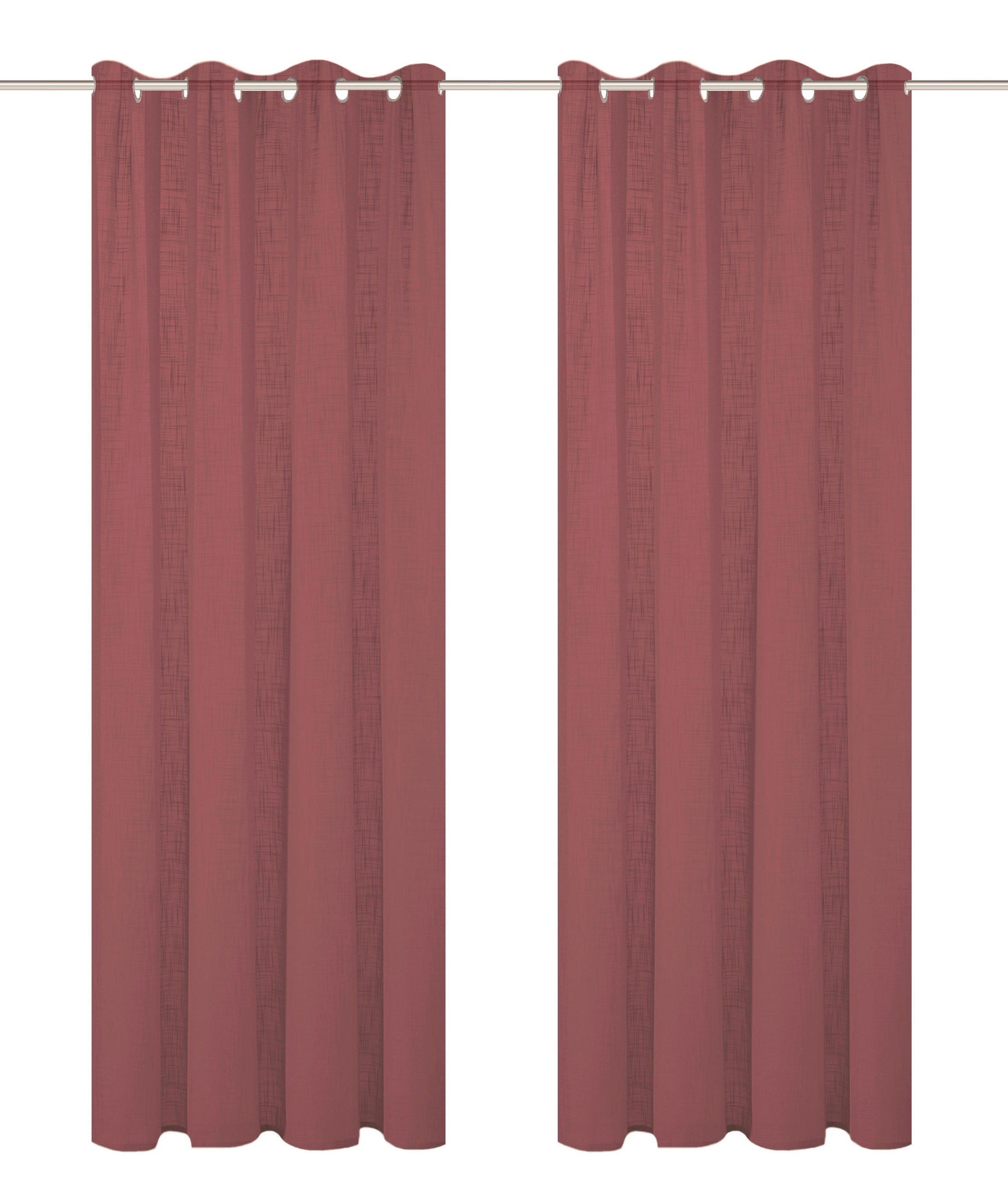 HOMEBasics Ösenschal Softy Beere 140x245 cm