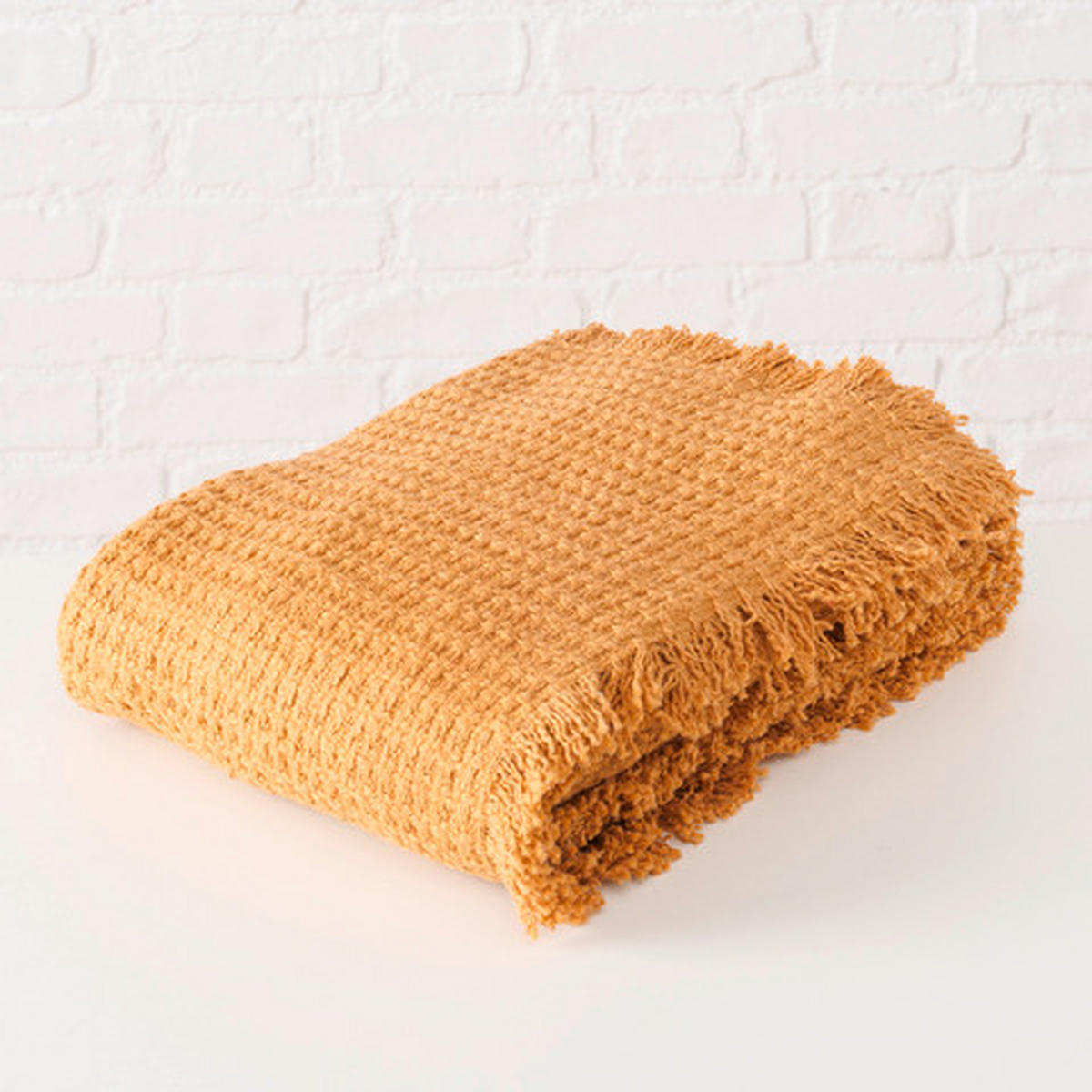 DECKE 150/180 cm  - Braun, Basics, Textil (150/180cm) - Boltze Home