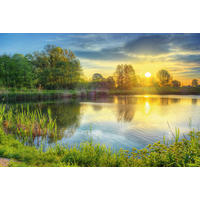 KEILRAHMENBILD Landschaft & Natur  - Multicolor, Natur, Holz/Papier (80/120/3cm)