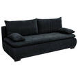 SCHLAFSOFA in Webstoff, Plüsch Schwarz  - Schwarz, KONVENTIONELL, Textil (203/72-96/98cm) - Novel