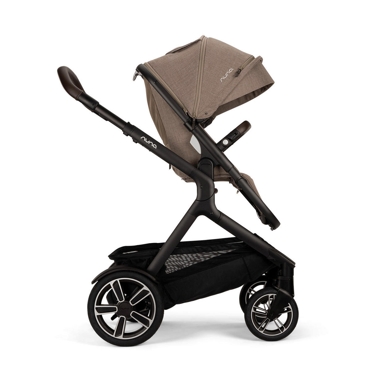 GESCHWISTERWAGEN DEMI NEXT  - Graubraun/Schwarz, Basics, Textil/Metall (98/62/112cm) - Nuna