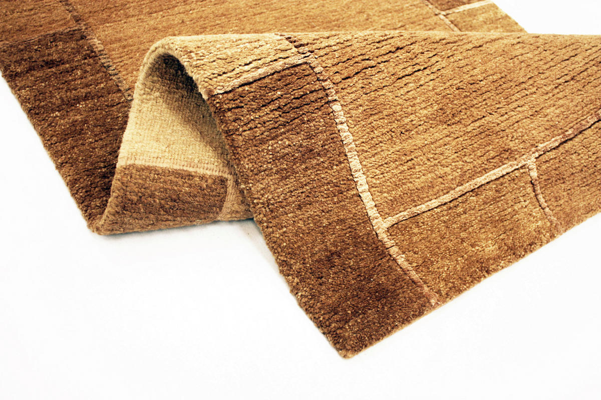 WOLLTEPPICH 90/160 cm Braun rechteckig  - Braun, Basics, Textil (90/160cm) - Cazaris