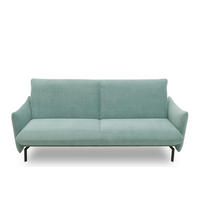 SCHLAFSOFA in Mikrofaser Mintgrün  - Schwarz/Mintgrün, Design, Textil/Metall (234/102/95cm) - MID.YOU